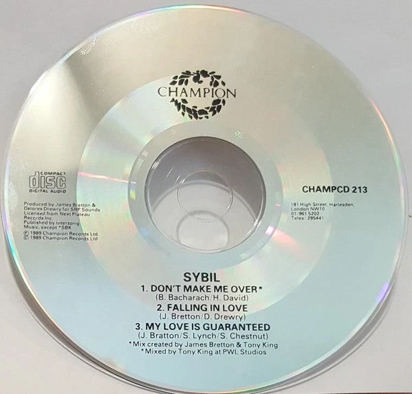Sybil - Don't Make Me Over Remix - Used CD - V5783z Foto 3 de 4