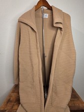 Vintage Women's Milrank Long Beige Cardigan Made in USA