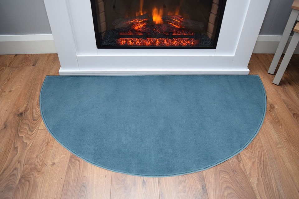 Half Moon Fireplace Rug Large Living Room Hearth Semi Circle Mat ...