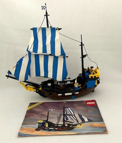 Lego Pirates 6274 Caribbean Clipper - 98% Complete Manual NO BOX Play Wear 1989