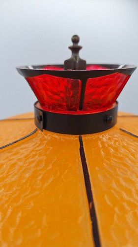 Vintage ARROW COLLARS AND SHIRTS Faux Stained Glass Adjustable Advertising Lamp - Picture 8 of 20
