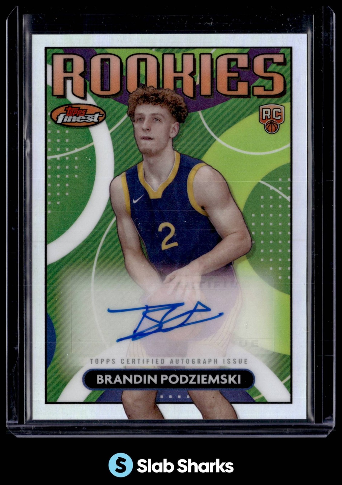 2023 TOPPS FINEST #RFA-BP BRANDIN PODZIEMSKI ROOKIE AUTO REFRACTOR RC ROOKIE