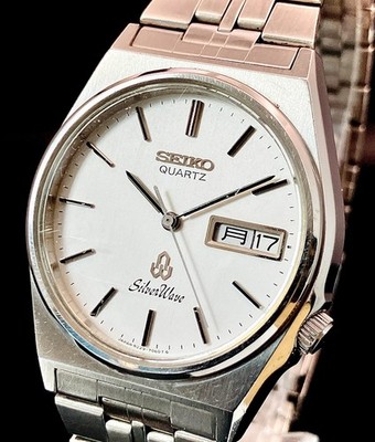 超激得，安い】 SEIKO quartz silver wave【8229-7040】不動『腕時計