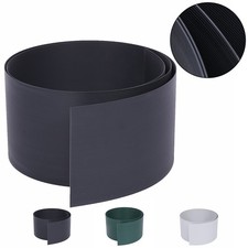 Premium Hart PVC Sichtschutzstreifen 10er Set  Doppelstabmattenzaun Zaun Schutz