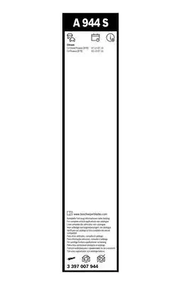 2x Balai d'essuie-glace plat 3 397 007 944 BOSCH pour CITROËN C4 PICASSO II - Photo 1/4