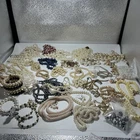Vintage To Now Pearl Costume Jewelry Lot Necklaces Earrings Bracelets 41 Pieces