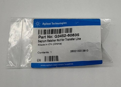 Agilent Septum Retainer Nut G3452-60835 — NEW | eBay