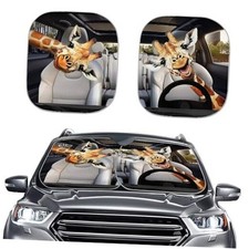 Funny Windshield Sunshades for Car Window Screen Giraffe Funny Giraffe Driver