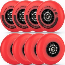 AOWESM Inline Skate Wheels 80mm 76mm 72mm 85a Outdoor Indoor Roller Blade Whe...