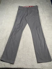Wrangler ATG Cargo Pants Mens 34x33 Gray Straight Fit Nylon Stretch UPF 30