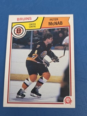 1983-84 O-Pee-Chee #53 Peter McNab Boston Bruins HOCKEY Card 1N
