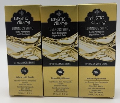 3 Mystic Divine 9N Natural Light Blonde Luminous Demi Permanent Hair Color