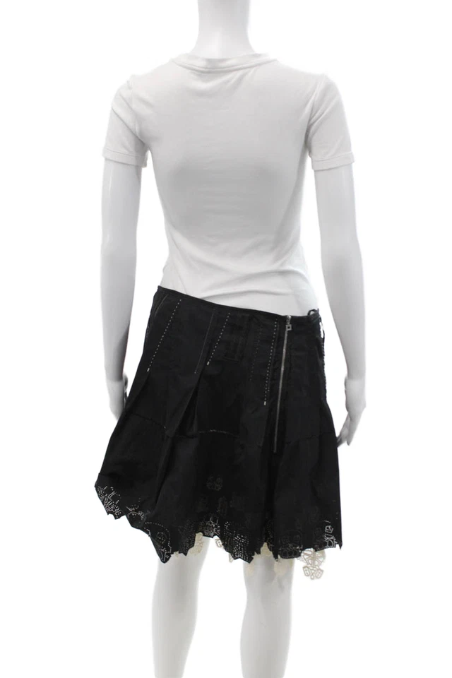 Minifalda acampanada negra para mujer Marithe Francois Girbaud talla 29 Foto 3 de 4