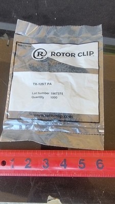 Lot Of 1000 McMaster Rotor Clip Retaining Rings 0.125''Shaft OD TX-12ST PA