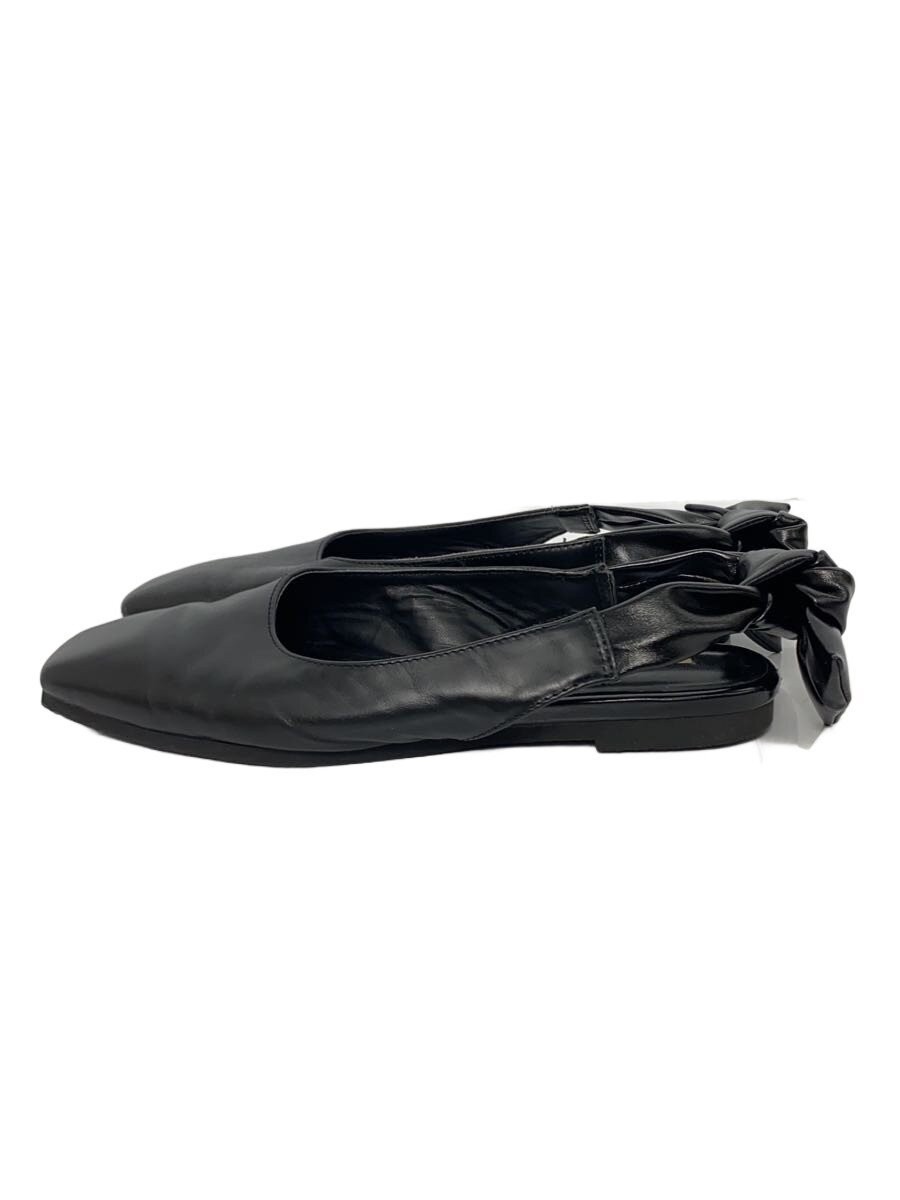 Ameri Flat Pumps Back Ribbon L Blk K9K47 - image 1