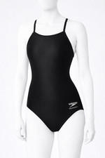 Speedo Womens Swimsuit One Piece Prolt Flyback Solid Adult Team Colors BLK 6 32