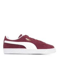 Chaussures Baskets PUMA homme Suede Classic Bordeaux Cuir Lacets