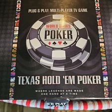TEXAS HOLD EM POKER Excalibur Wireless Electronic Plug Play TV Game New Batterys