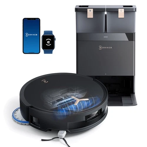 ECOVACS DEEBOT T50 MAX PRO Omni Robot Vacuum 18500Pa Blast-Certified Refurbished - product listing photo