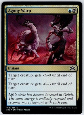 Agony Warp 168 Common Double Masters 2022 Magic: The Gathering Foil Near Mint