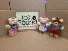 Furskins Plush Teddy Bears Lot Of 3 Vintage 1986 Wendys Promo Toy 7