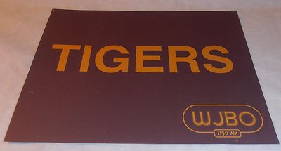VINTAGE LSU GEAUX TIGERS MINI POSTER WFMF & WJBO RADIO