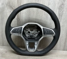 VW PASSAT ARTEON TIG..SPORT STEERING WHEEL FLATTENED LEATHER R LOGO OEM