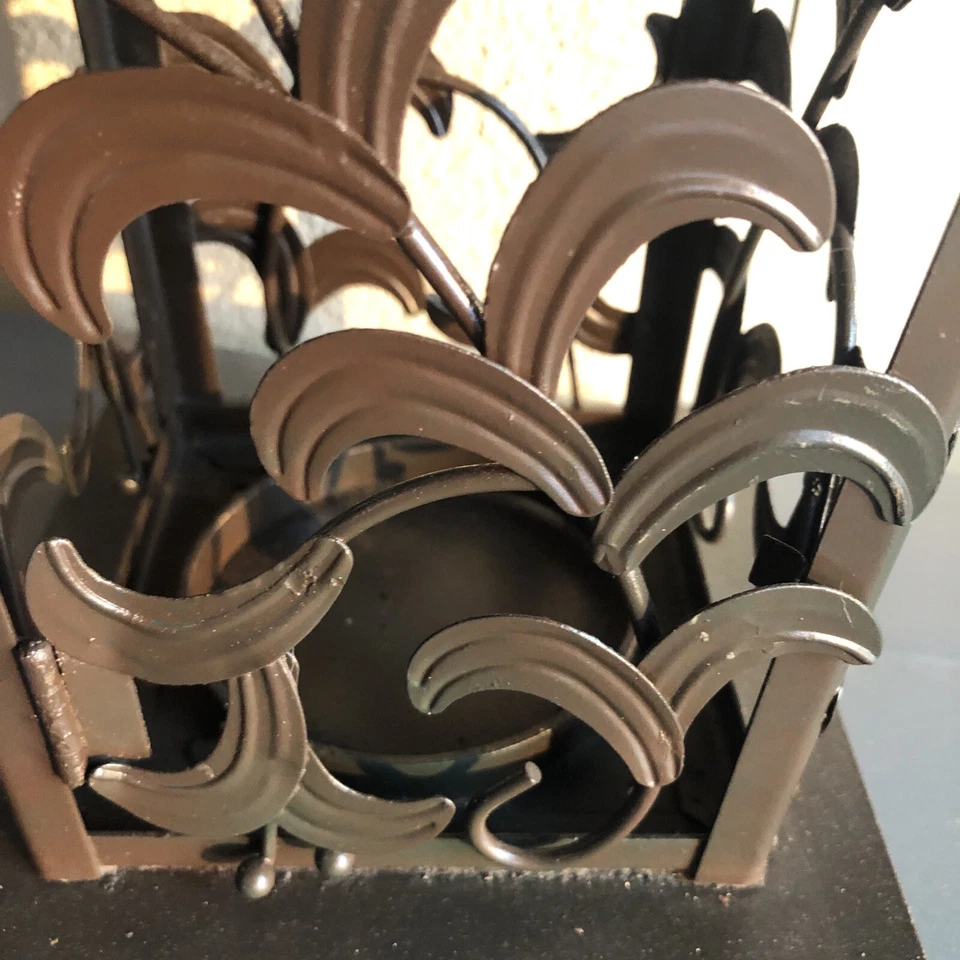 Linterna de vela de metal para exterior decoración del hogar Foto 3 de 4