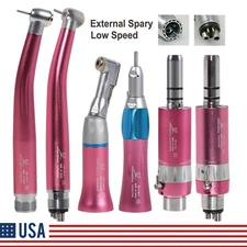 NSK Type Dental High Low Speed Contra Angle Straight Air Motor Handpiece 2/4Hole