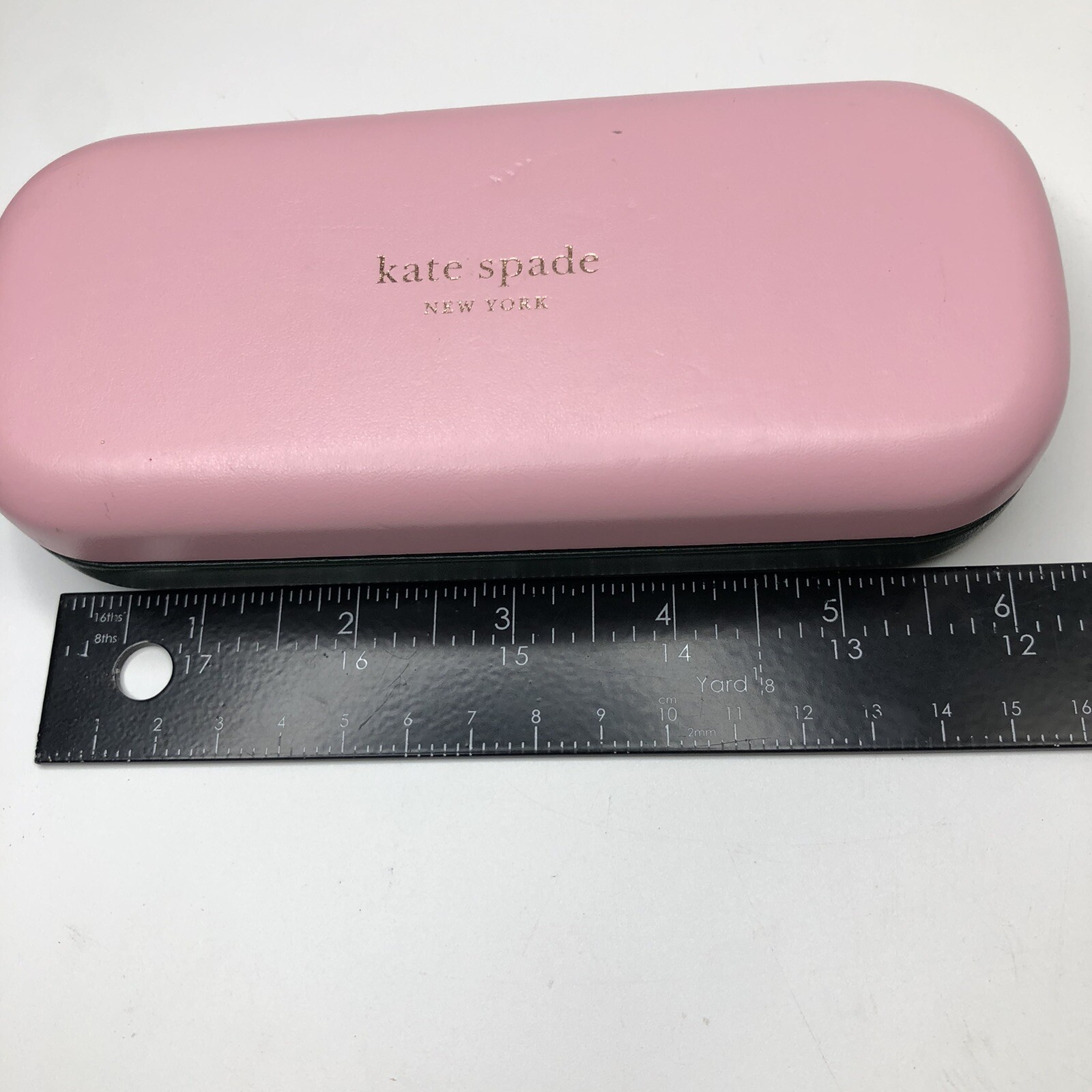 Kate Spade New York Reading Glasses Case Pink/Green So Happy to see you thumbnail 5