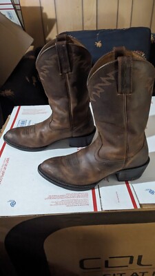 Ariat Sedona Lightly Distressed Brown Leather Western Boots size 9D ARIAT Sedona 34625 Cowboy Boots Brown soft Leather Western  main image 4