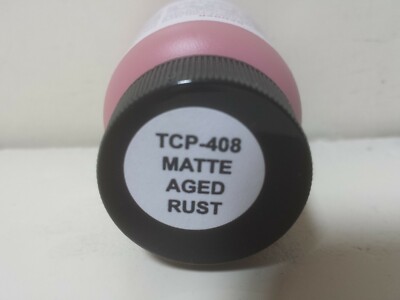 Tru Color Paint TCP 408  MATTE AGED RUST  Model Railroad 1 once bottle
