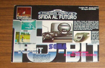 Seltene Werbung SEGA MEGA DRIVE Convertor Power Base Strider Moonwalker 1990
