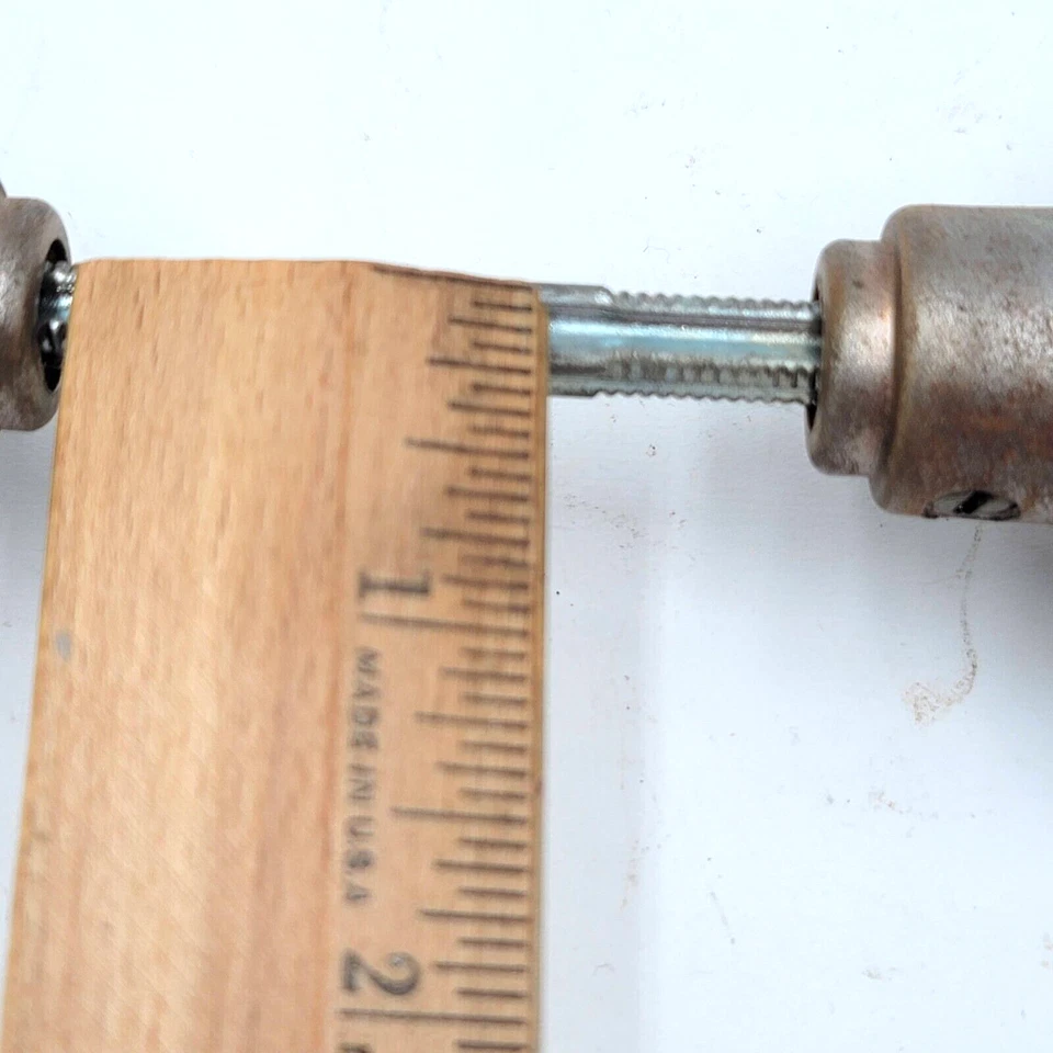 Винтажная дверная ручка маленький стальной шкаф кладовая 2 дюйма комплект списанное восстановленное оборудование - Изображение 4 из 4