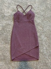 Windsor Sparkly Purple Short Dress Size Small
