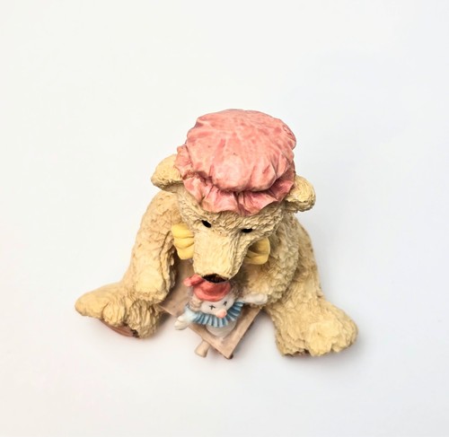 Take Me Home Teddies Playful Patty 1995 Vintage Resin Figurine Jack-in-the Box - Picture 4 of 4