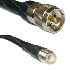 LMR400 PL259 UHF Male to RP-TNC FEMALE Coaxial RF Cable USA-Ship Lot