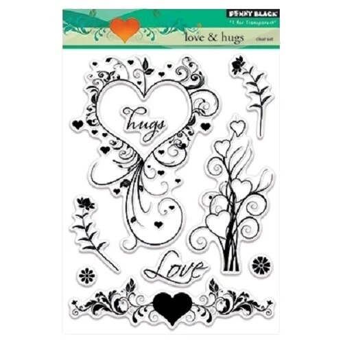 Penny Black Amor e Corações de selos de artesanato