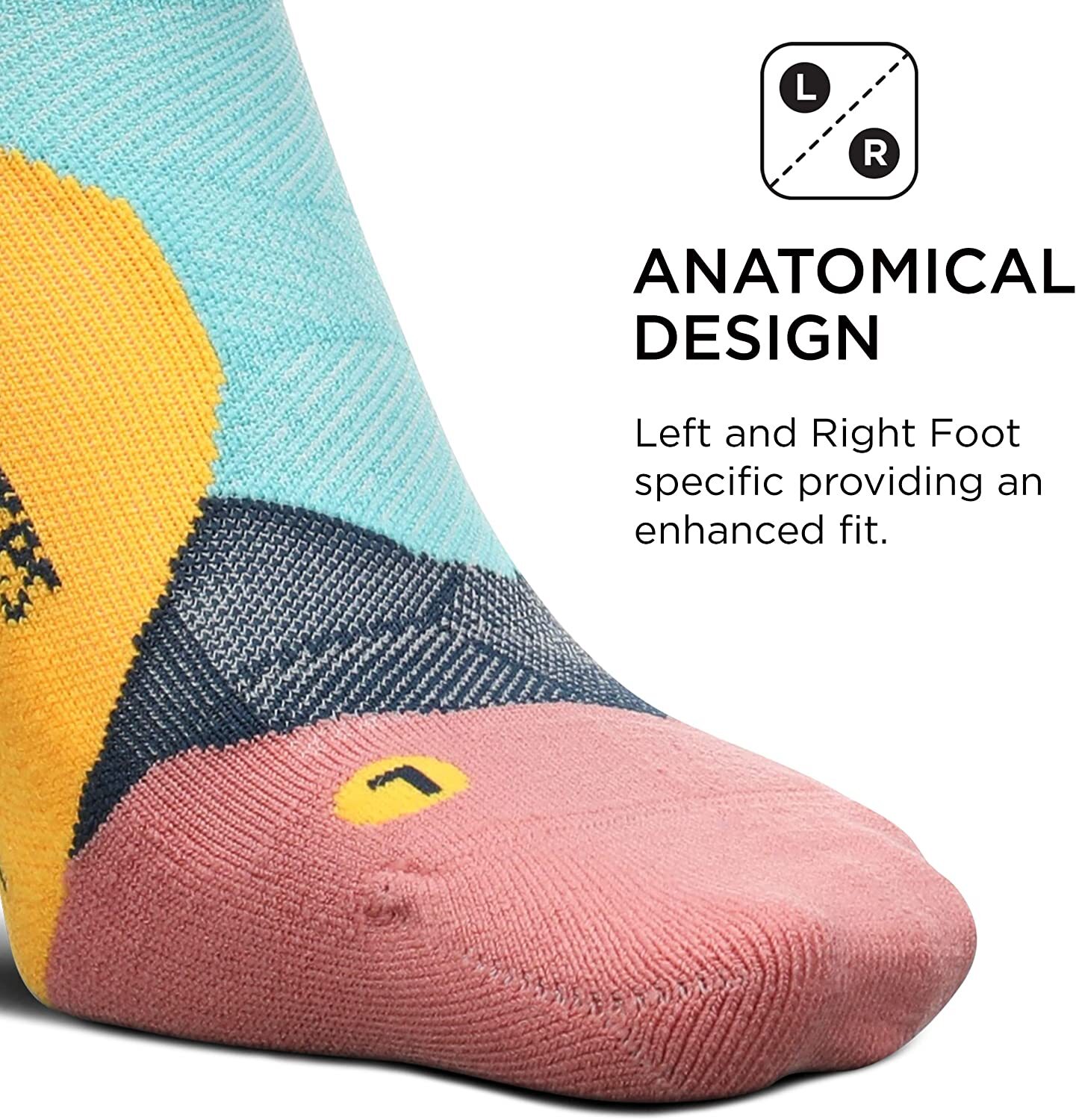 Feetures Elite Light Cushion Unisex Running Socks, Takeoff Turquoise eBay