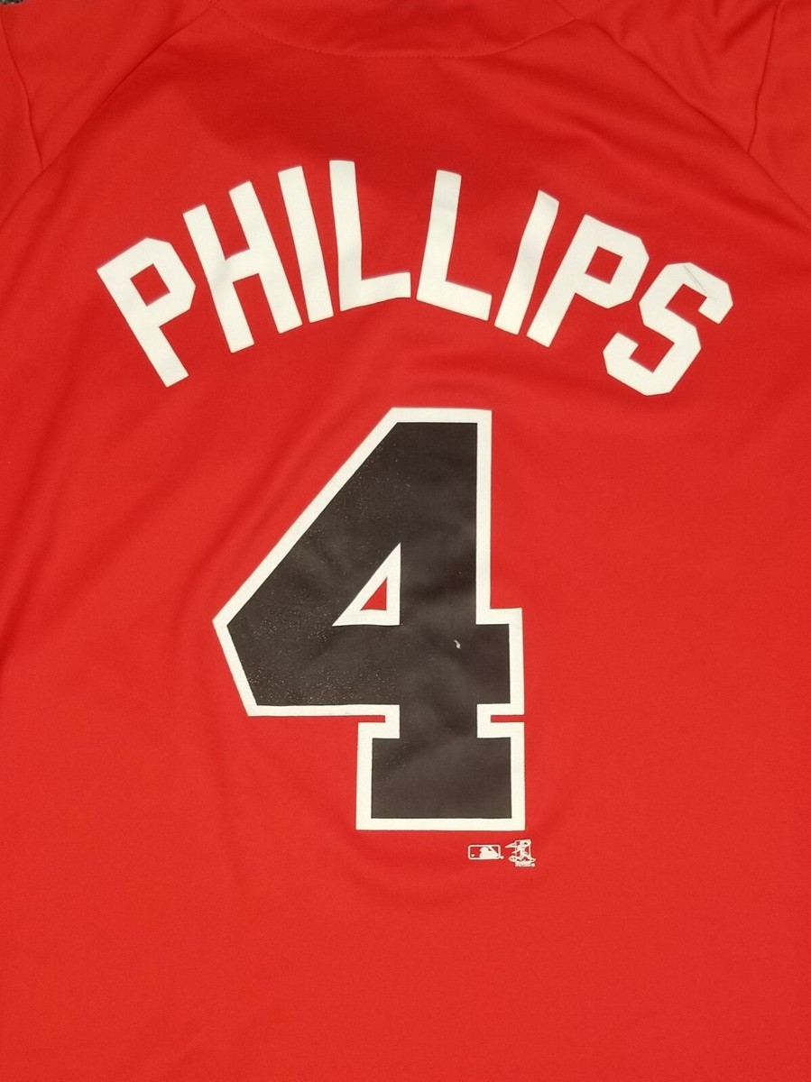 Cincinnati Reds Jersey Men's XL Red #4 Brandon Phillips MLB