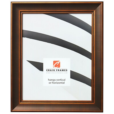 Craig Frames Metropolis, 1.25 Inch Wide Antique Bronze Picture Frame