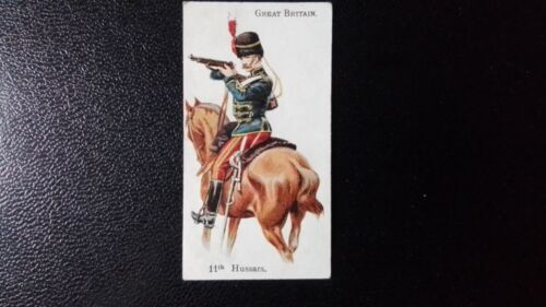 WILLS 1895. SOLDIERS OF THE WORLD, THIN-CARD NO LD, GREAT  BIRITAIN, 11TH HUSSAR - Foto 1 di 2