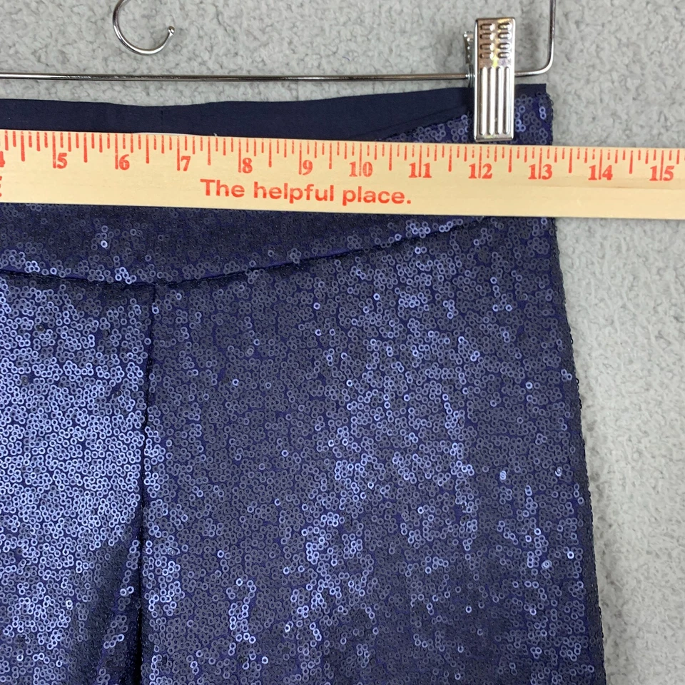 Pantalones Avenue Montaigne para mujer 0 lentejuelas Marilyn cónicos azul marino Foto 4 de 4