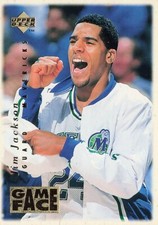 Jim Jackson Game Face Upper Deck 1996 Basketball Card #GF9
