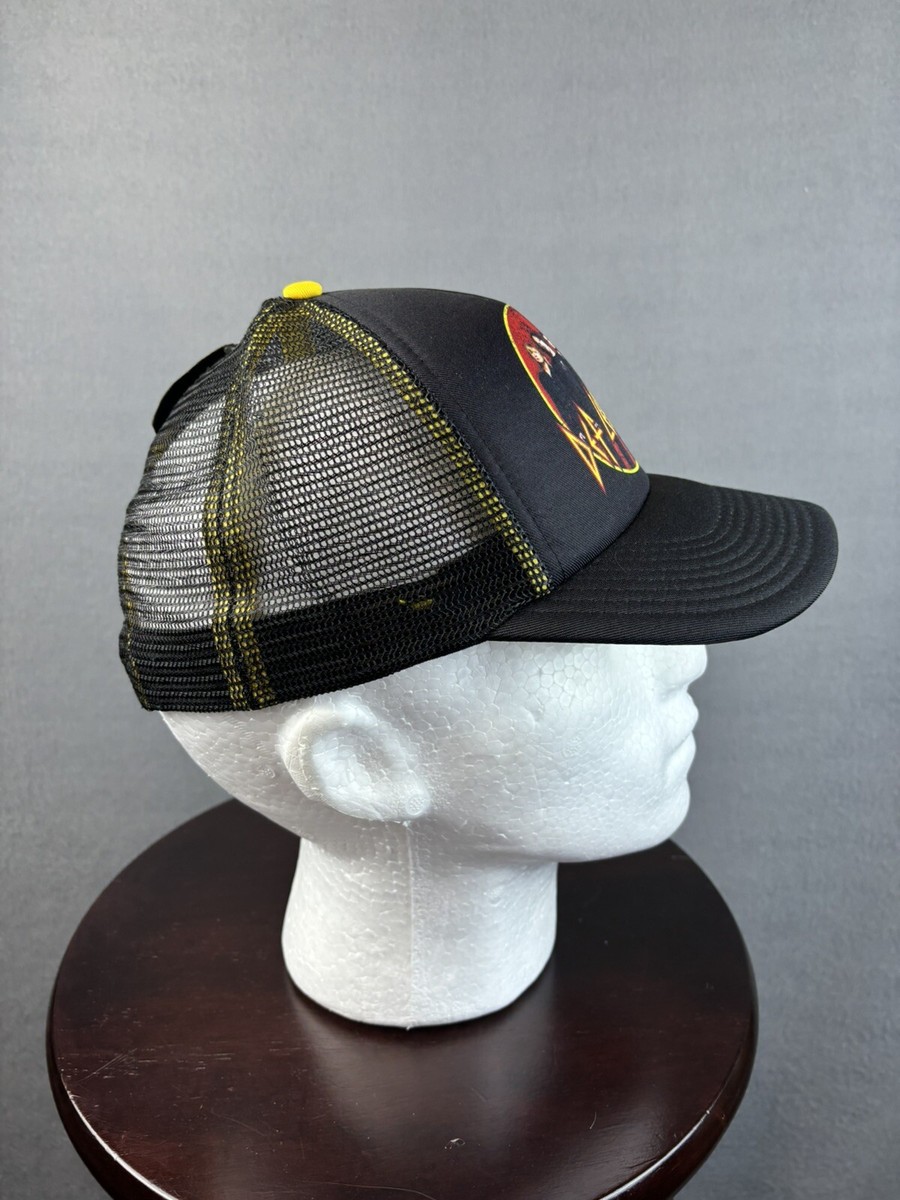 Def Leppard Tour 2022 Snapback Trucker Logo Baseball Cap Black New