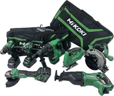 HiKOKI 18V 3x5Ah TOOL SET DS18DE WH18DC DH1826DA G1813DA CR18DB C1806DA CJ18DA