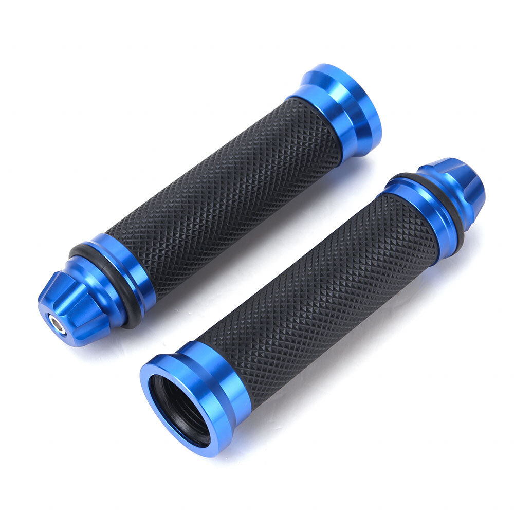 Blue Handlebar Grips Motorcycle Rubber Hand Grip Dirt Bike Off