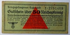 Germany Prisoner of Warr Camps - 50 Reichspfennig  (ND 1939-1944) - UMK.d - f/vf