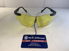 NEW Smith and Wesson Safety Yellow Lens Glasses Z87 Mini Magnum ANSI With Tags