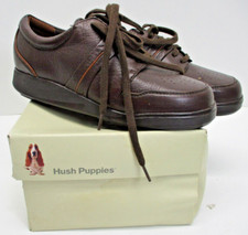 Hush Puppies Women's ACHIEVE Dark Brown leather shoe size 6m - Retail 89.99